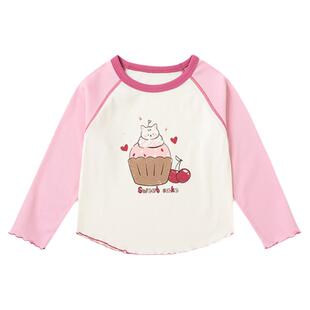 嘟嘟家女童长袖T恤春季女宝上衣洋气春装儿童打底衫童装春秋内搭t