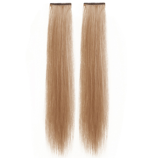 挂耳染发片甜酷短发挑染假发片一片式彩色复古漂染隐形无痕接发条