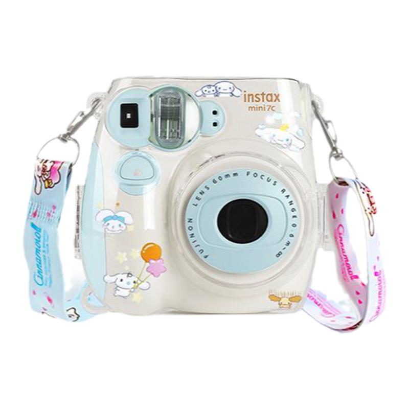 蜀壹 适用拍立得mini7/7c/7s透明水晶壳保护套Instax水晶保护壳mini7c水晶壳相机包收纳包硬壳子防摔防撞
