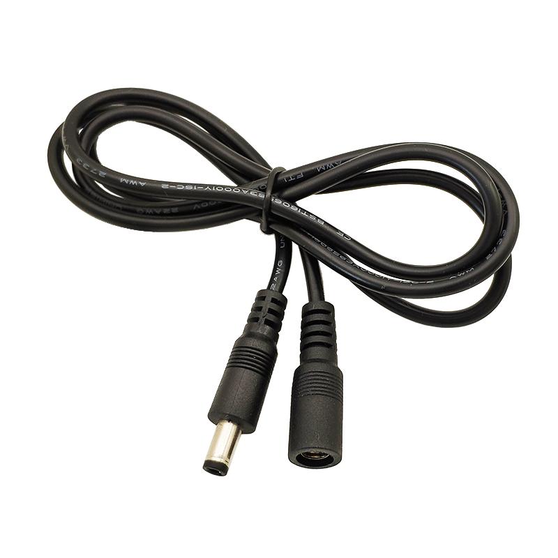 12V3A电源延长线纯铜DC5.5-2.1公转母连接线22awg公头母头电源线