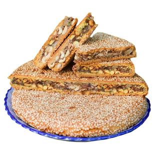 湖南柴火月饼薄皮老式五仁月饼蛋黄坚果怀化会同芝麻饼传统老月饼