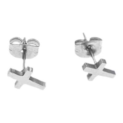 ositerm新品简洁小简单情侣耳钉