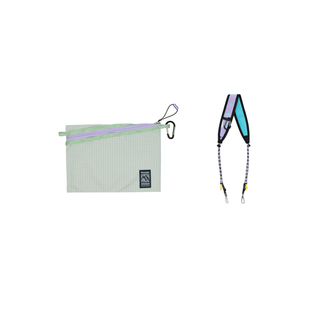 theMADHATcher 「山野之旅」山纹斜拉链收纳袋小斜挎包收纳包