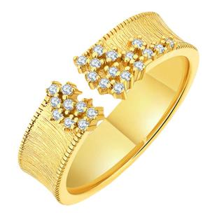 新款日系繁星s925银镶嵌锆石日韩轻奢个性设计首饰开口食指戒指女