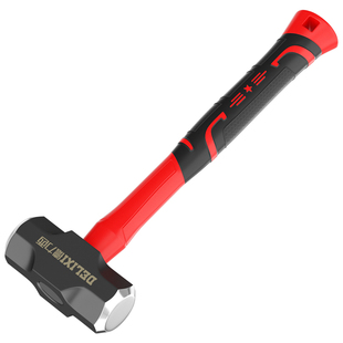 德力西锤子工具大锤软把八角锤重型砸墙神器手锤一体榔头铁锤大号