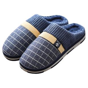 男士棉拖鞋秋冬季男款2025新款冬天室内家居防滑大码保暖毛拖鞋男