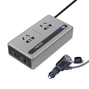 笔记本电脑车载充电器12v24v转220v大功率逆变器电源转换器快充头