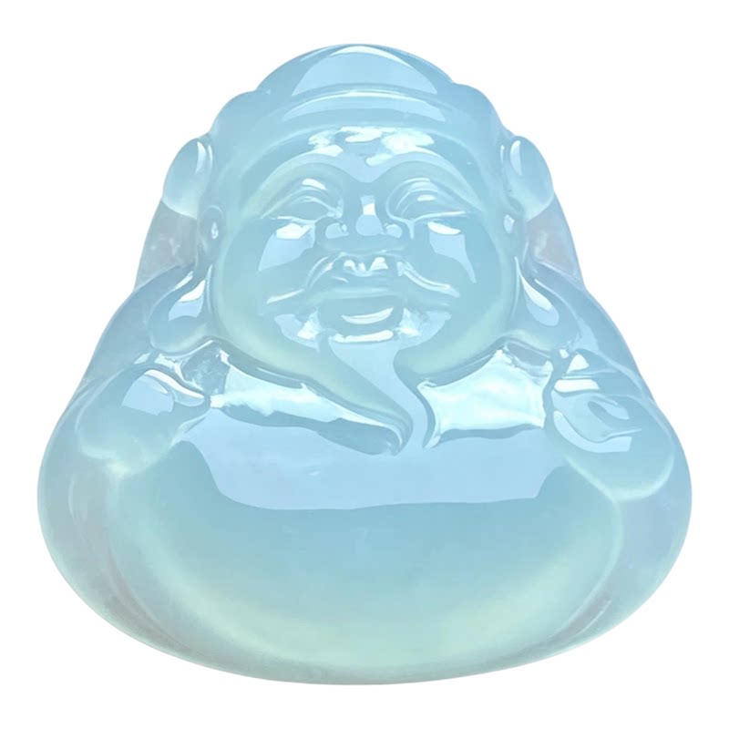 翠贵人冰种晴绿财神如意吊坠