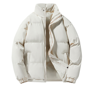 HM反季羽绒棉服新款面包服情侣连帽加厚棉衣大码棉袄外套时尚男装