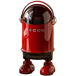 太空人垃圾桶客厅家用2026新款轻奢高档厨房卧室卫生间高颜值创意