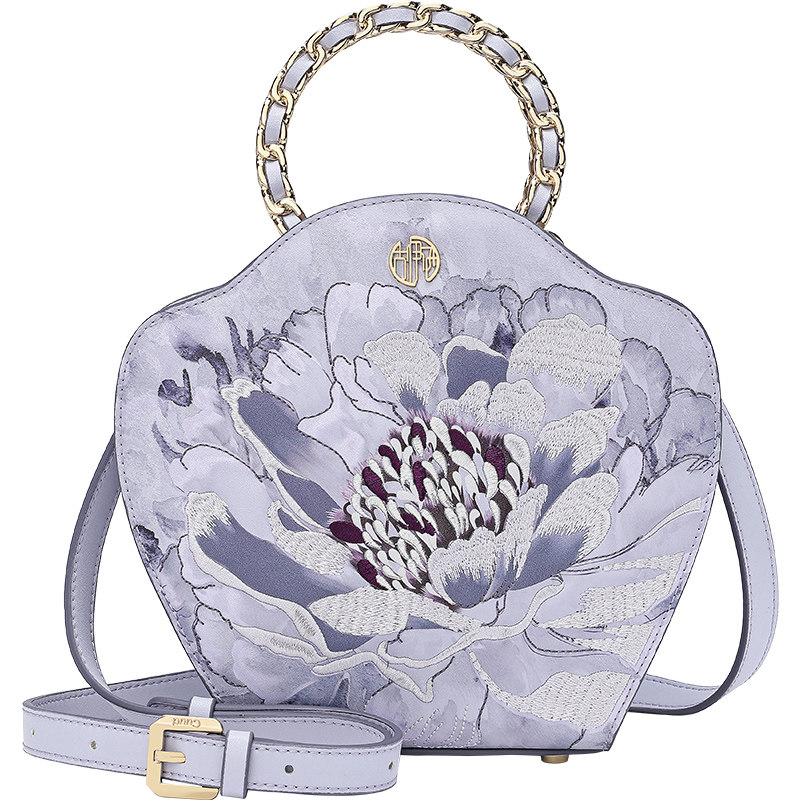 【宝藏新品】国风设计牛皮绣花包