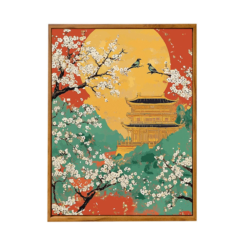 中国风宋氏美学花鸟数字油画