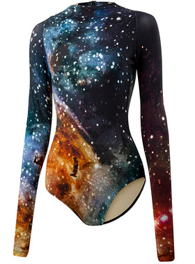Danzea长袖体服数码印星空图案