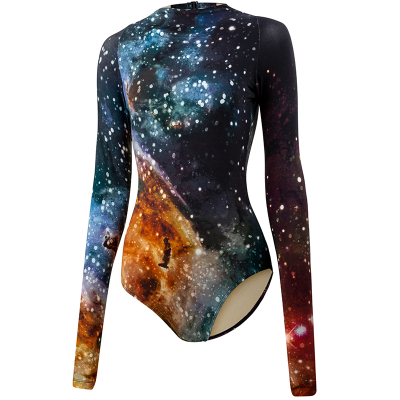 Danzea长袖体服数码印星空图案