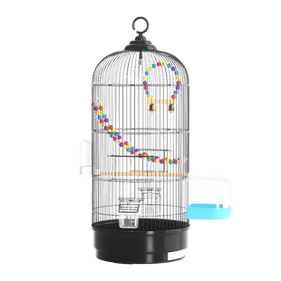 鸟笼鹦鹉笼虎皮玄凤专用大号圆形金属大全家用豪华别墅小八哥笼子
