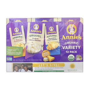 美国直邮 进口Annie's安妮小兔儿童芝士奶酪通心粉意大利面条早餐