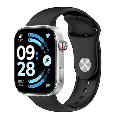 适用红米watch6硅胶反扣快拆表带Redmiwatch6/5手表带运动小米手环8/9Pro液态专用腕带替换透气智能运动防水