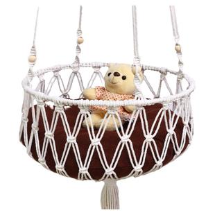 纯手工猫咪吊床窝成品荡秋千编织猫窝宠物吊篮窝悬挂窗户网兜壁挂