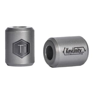 酷友CooYoo KA01钛合金吊坠伞绳EDC钥匙扣挂坠刀坠编织DIY项链珠