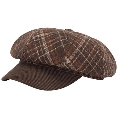 热风2025年冬季女士复古八角帽