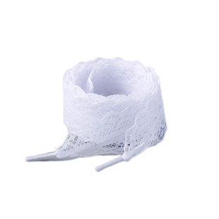 蕾丝鞋带德训鞋芭蕾风黄色gazelle白丝带珍珠蝴蝶鞋扣装饰可拆卸