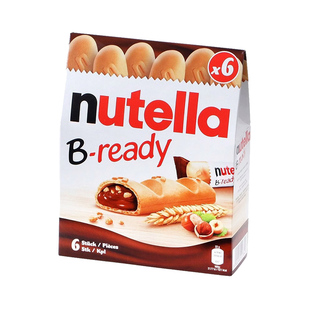 【自营】费列罗能多益纽缇乐巧克力夹心手指饼干棒132g年货零食