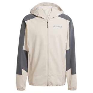 Adidas/阿迪达斯TERREX男子户外防风疏水连帽运动茄克外套JI5934