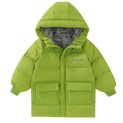 中长款加厚男女儿童加绒羽绒服