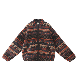 女童外套2025冬装新款女大童初中生毛绒拉链衫儿童学生复古上衣潮