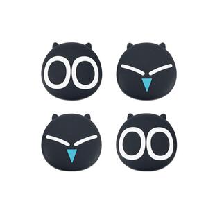 极想 索尼PS5摇杆帽黑咻罗小黑正版联名国行硅胶套防滑防汗猫爪按键贴可爱卡通萌系主机手柄保护套防摔周边