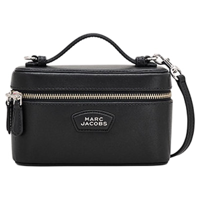 【礼物】MARC JACOBS/莫杰 MJ 皮质织物方形斜挎手提化妆包