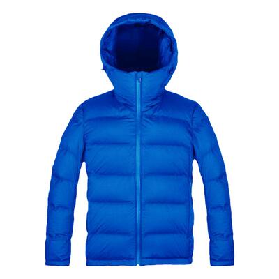 超轻加厚短款连帽压胶羽绒服女款