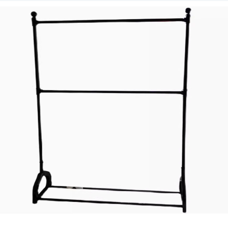 复古服装架服装店中岛男女货架落地侧挂展示架双层铁艺单层挂衣架