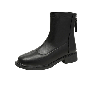 大东瘦瘦靴子女款2026新款女鞋秋冬黑色短靴爆款女士切尔西马丁靴