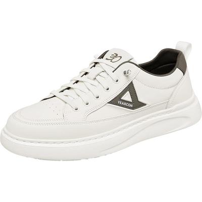 意尔康男鞋官方旗舰店真皮板鞋