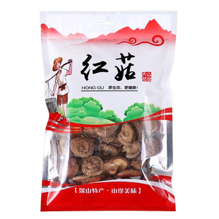 土特产包装袋茶树菇红菇香菇黑木耳银耳山珍干货塑料密封手提袋子