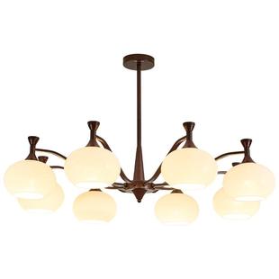 箭牌柿子吊灯法式中古风客厅主灯2025新款大厅灯奶油风全屋灯套餐