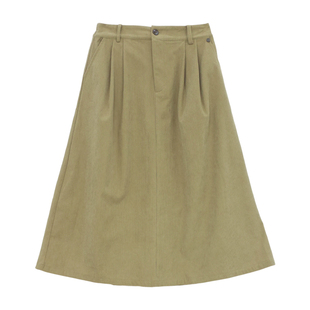 it'real瑞尔冬季新款复古休闲中长款A字显瘦半身伞裙下装