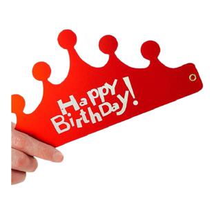 生日帽折叠帽皇冠帽子派对帽生日拍照道具儿童成人生日蛋糕头饰