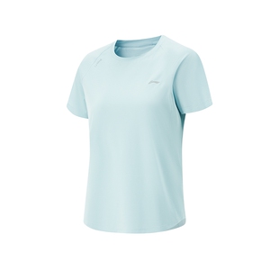 李宁速干T恤女夏季官方新款瑜伽健身透气跑步速干上衣女运动短袖