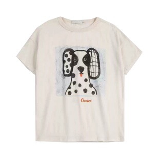 26春夏季欧美儿童BC新款纯棉卡通印花短袖T恤男女宝宝休闲打底衫