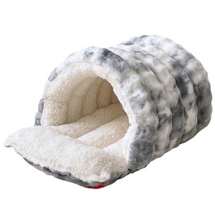 主子家猫窝冬季保暖半封闭式可拆洗不塌陷猫咪狗窝猫床猫屋幼猫垫