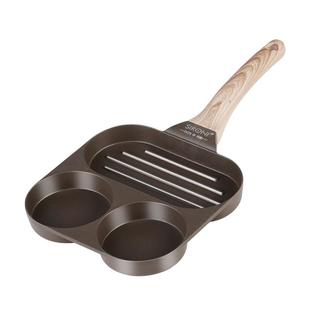 sironi钛金三合一早餐锅分格多功能煎蛋不粘锅平底玉子烧牛排锅