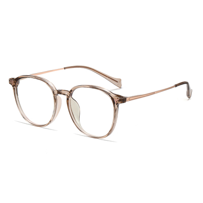 9G透茶框超轻纯钛镜架早八素颜镜