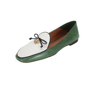【自营】Tory Burch/汤丽柏琦(清仓)女士可踩平底鞋乐福鞋单鞋