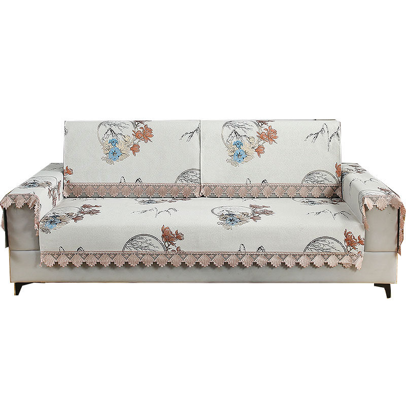 防滑沙发垫雪尼尔坐垫沙发盖布背靠四季通用沙发巾靠背巾