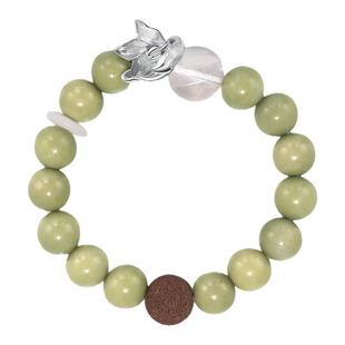 BYROOTS/抱树【孟软蛋同款】日出藏香珠手串绿玛瑙本命年生日礼物