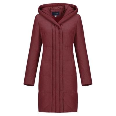 冬季纯色修身显瘦连帽外套羽绒服