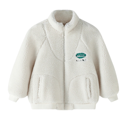 亲子装儿童外套仿羊羔绒款