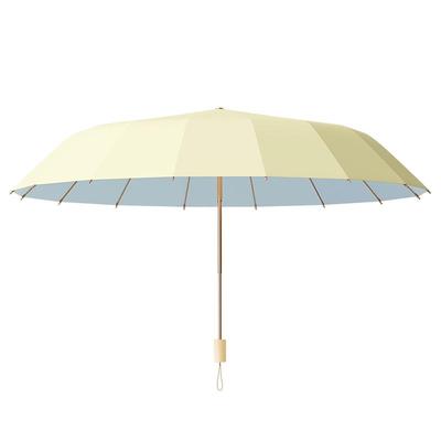 16骨雨伞女生高颜值伞晴雨两用折叠太阳伞防晒防紫外线双人遮阳伞